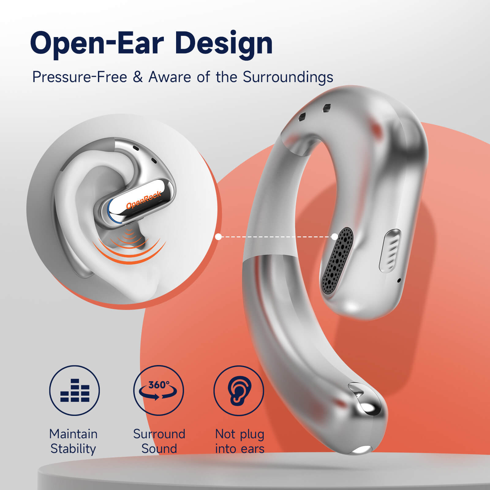 OpenRock Pro Open-Ear Wireless Sport Earbuds